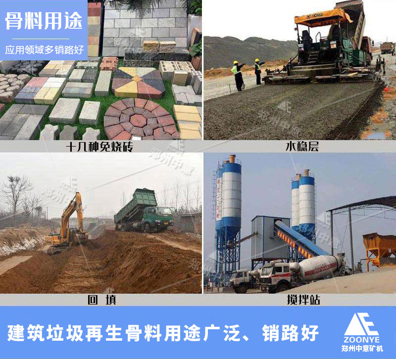 建筑垃圾骨料应用领域